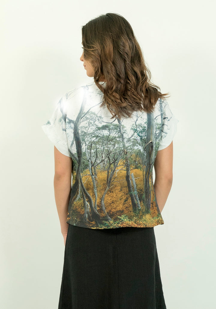 FAGUS FOREST LINEN TSHIRT