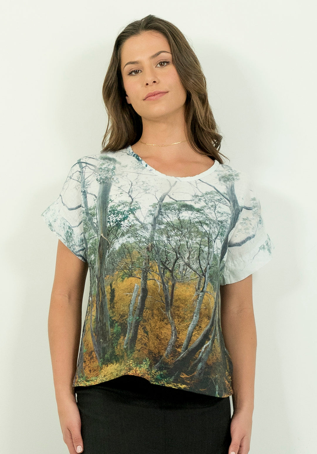 FAGUS FOREST LINEN TSHIRT