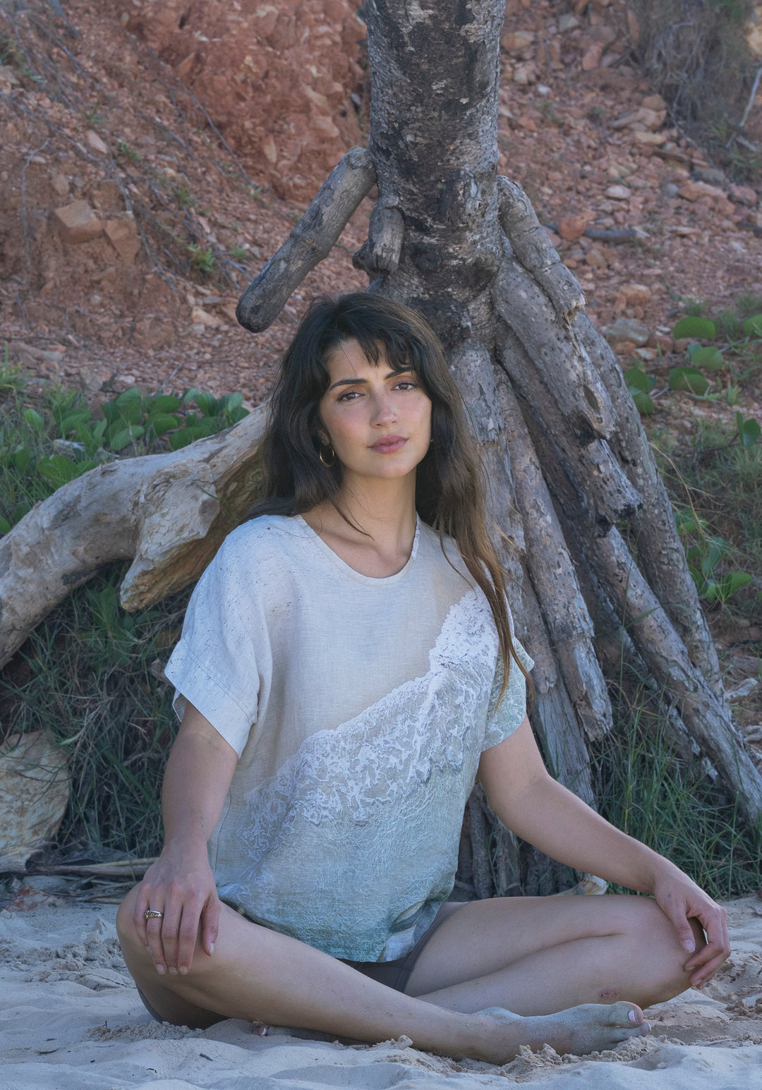 GREEN POOL LINEN TSHIRT