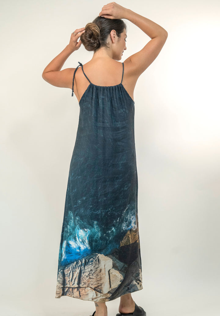 THE GAP LINEN TENCEL SHOESTRING DRESS