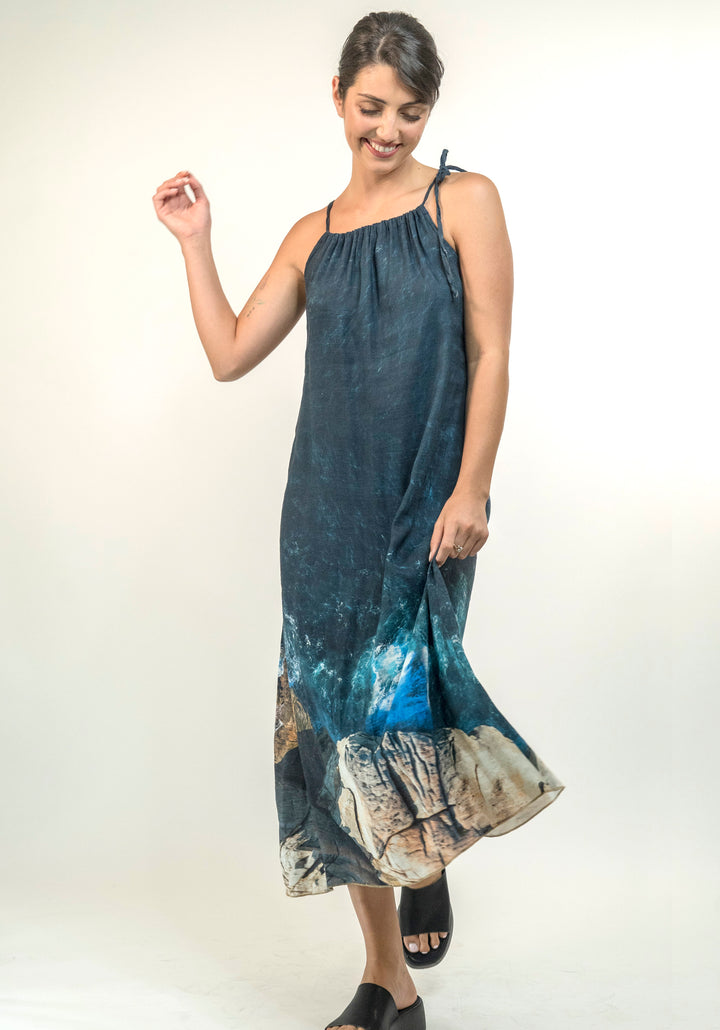 THE GAP LINEN TENCEL SHOESTRING DRESS