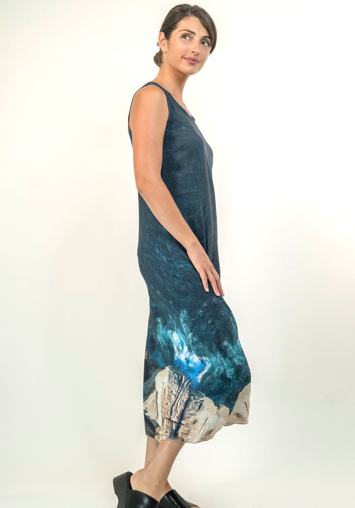 THE GAP LINEN TENCEL LONG DRESS