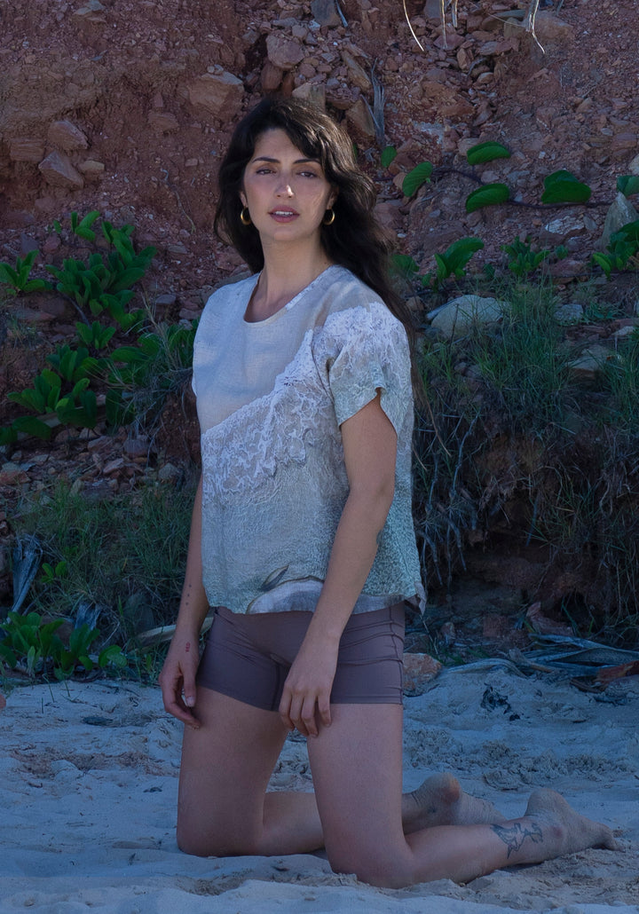 GREEN POOL LINEN TSHIRT