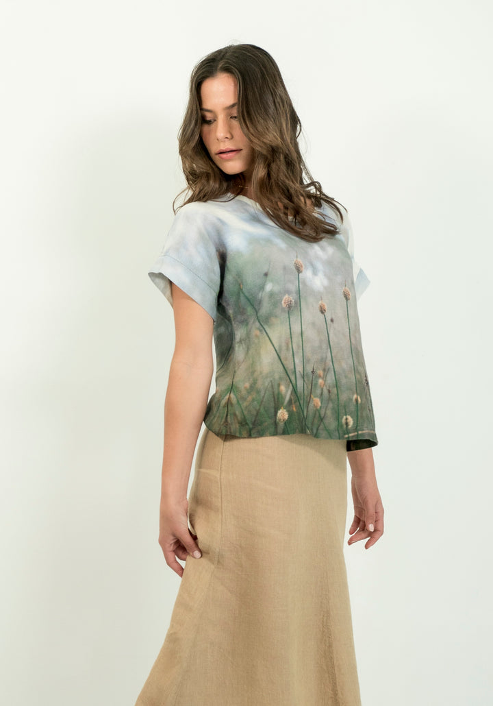 JUNCUS GRASS LINEN TSHIRT