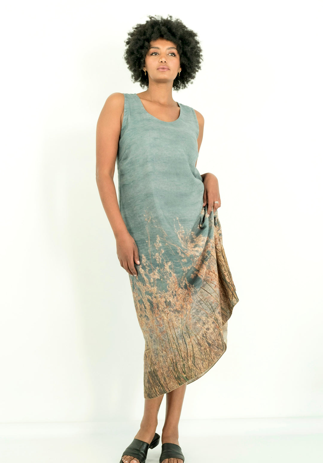 OCEAN VIEWS LINEN TENCEL LONG DRESS