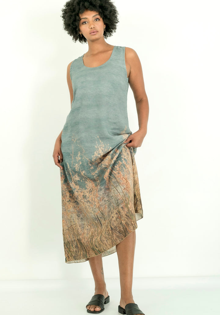OCEAN VIEWS LINEN TENCEL LONG DRESS