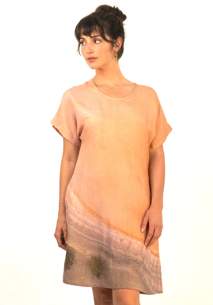 OCHRE LAKE LINEN TENCEL POCKET DRESS