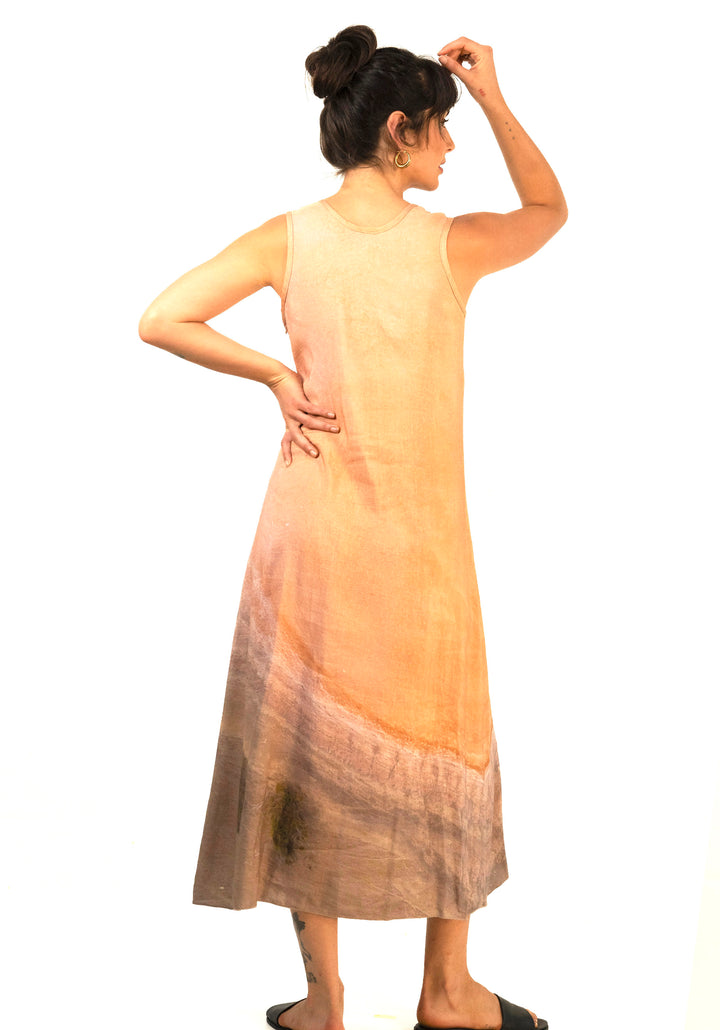 OCHRE LAKE LINEN TENCEL LONG DRESS
