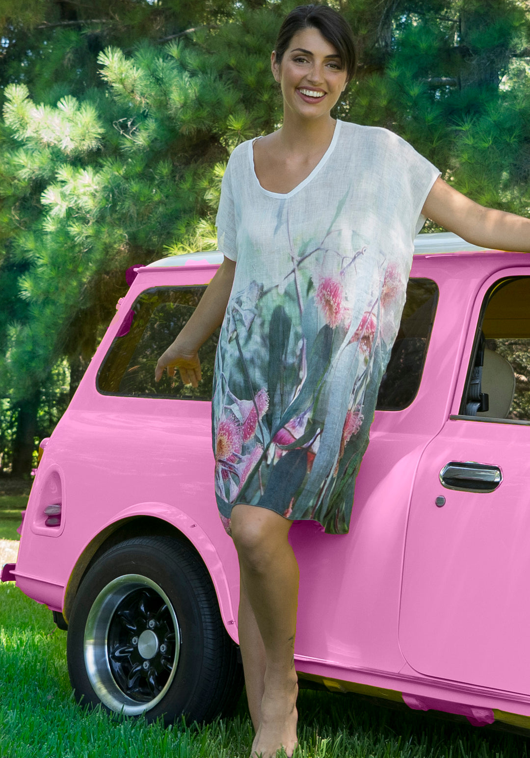 SILVER PRINCESS LINEN KAFTAN