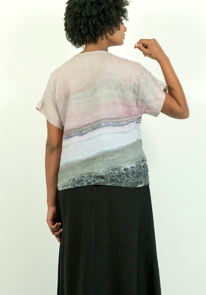 PINK SALT LAKE LINEN TSHIRT