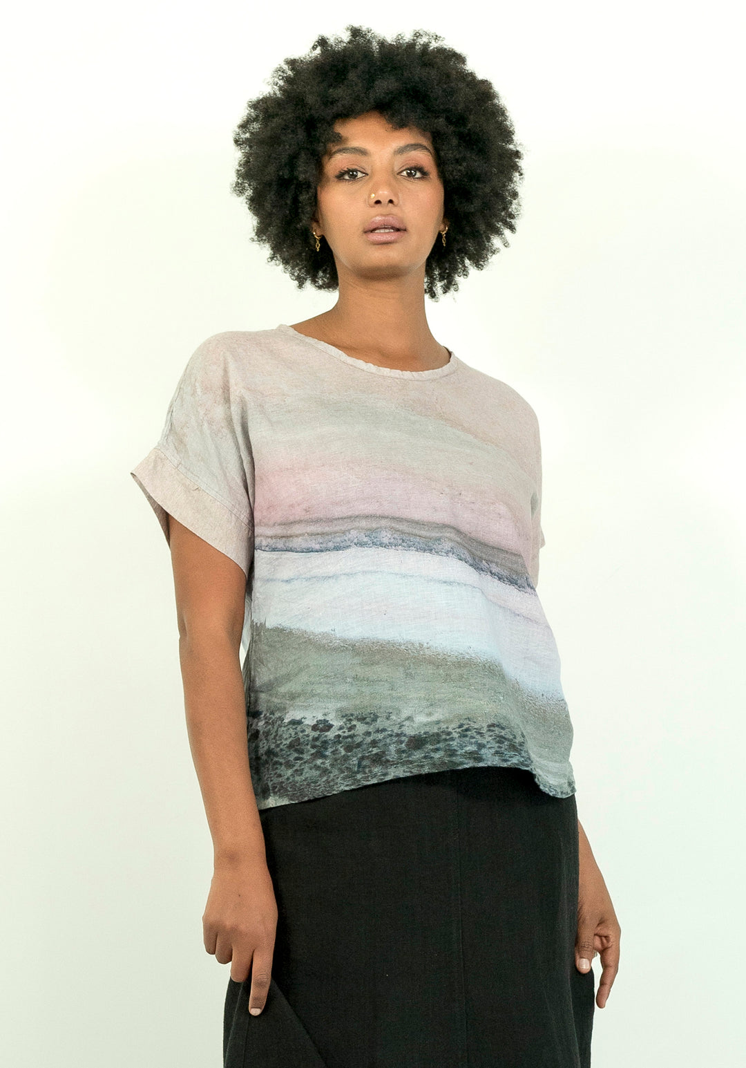 PINK SALT LAKE LINEN TSHIRT