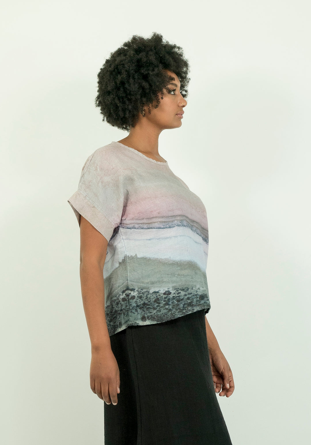 PINK SALT LAKE LINEN TSHIRT