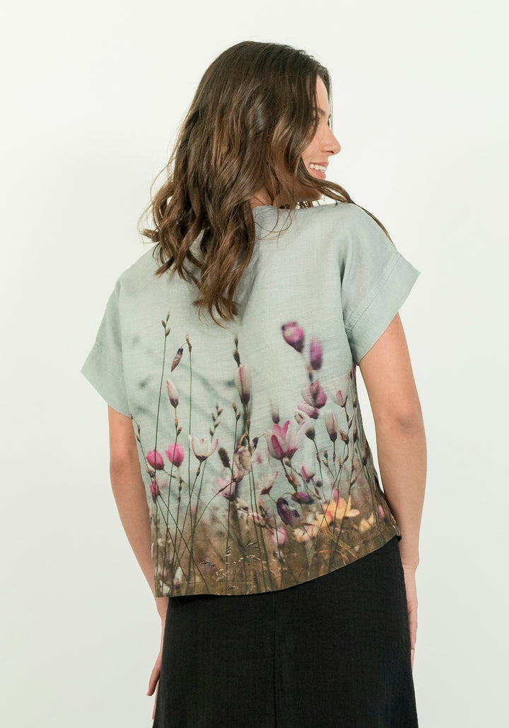 SEASIDE MEADOW LINEN TSHIRT