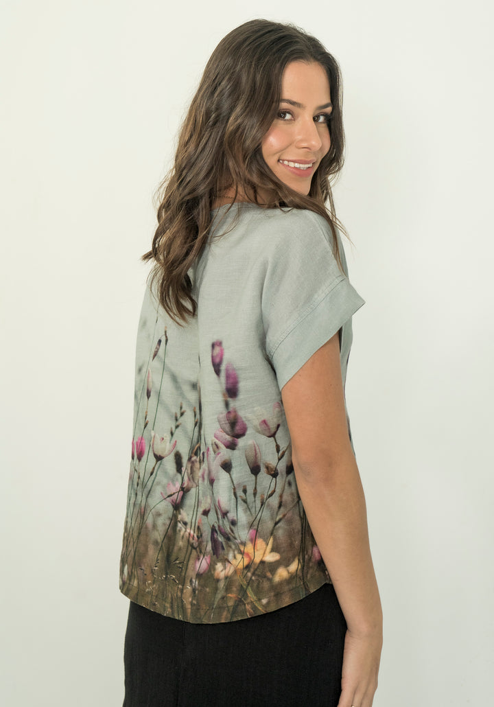 SEASIDE MEADOW LINEN TSHIRT