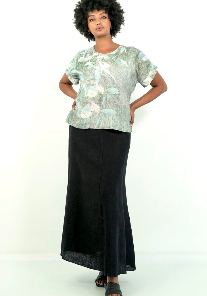 FLOWERING EUCALYPTUS LINEN TSHIRT