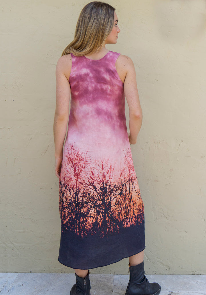 LENNOX WETLANDS LINEN TANK DRESS