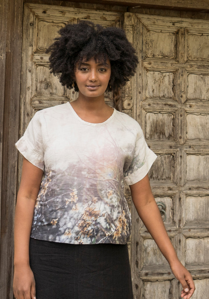 MAPLE SEED LINEN TSHIRT
