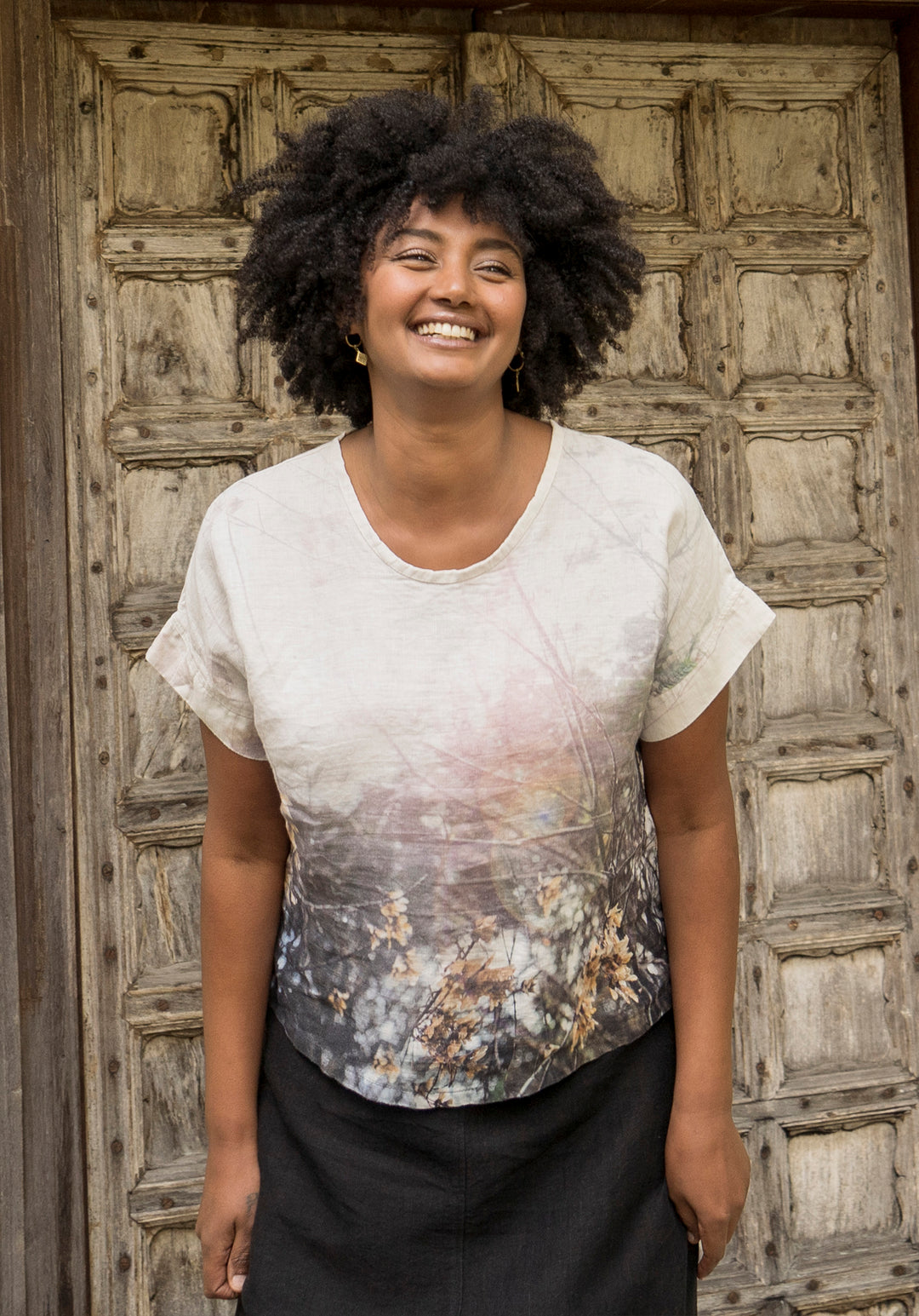 MAPLE SEED LINEN TSHIRT