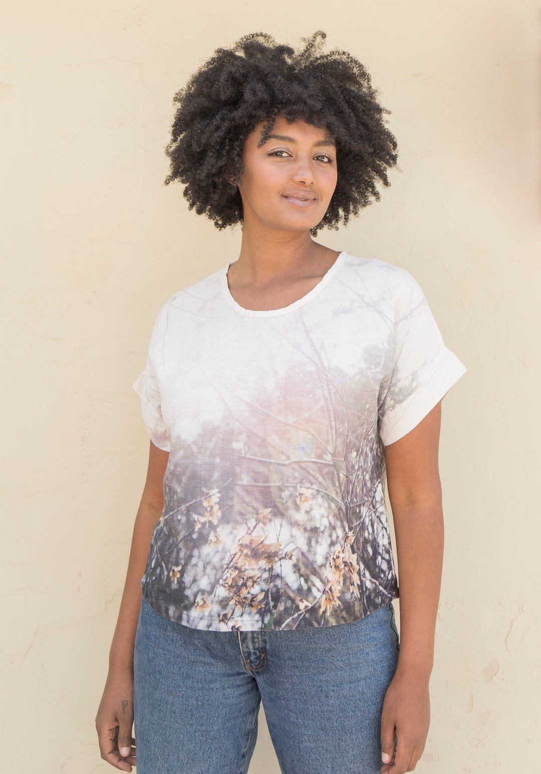 MAPLE SEED LINEN TSHIRT