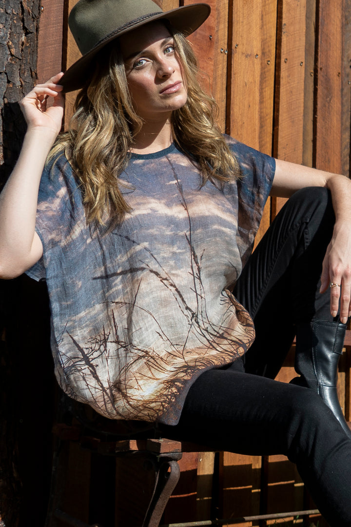 NORTH HEAD LINEN TOP