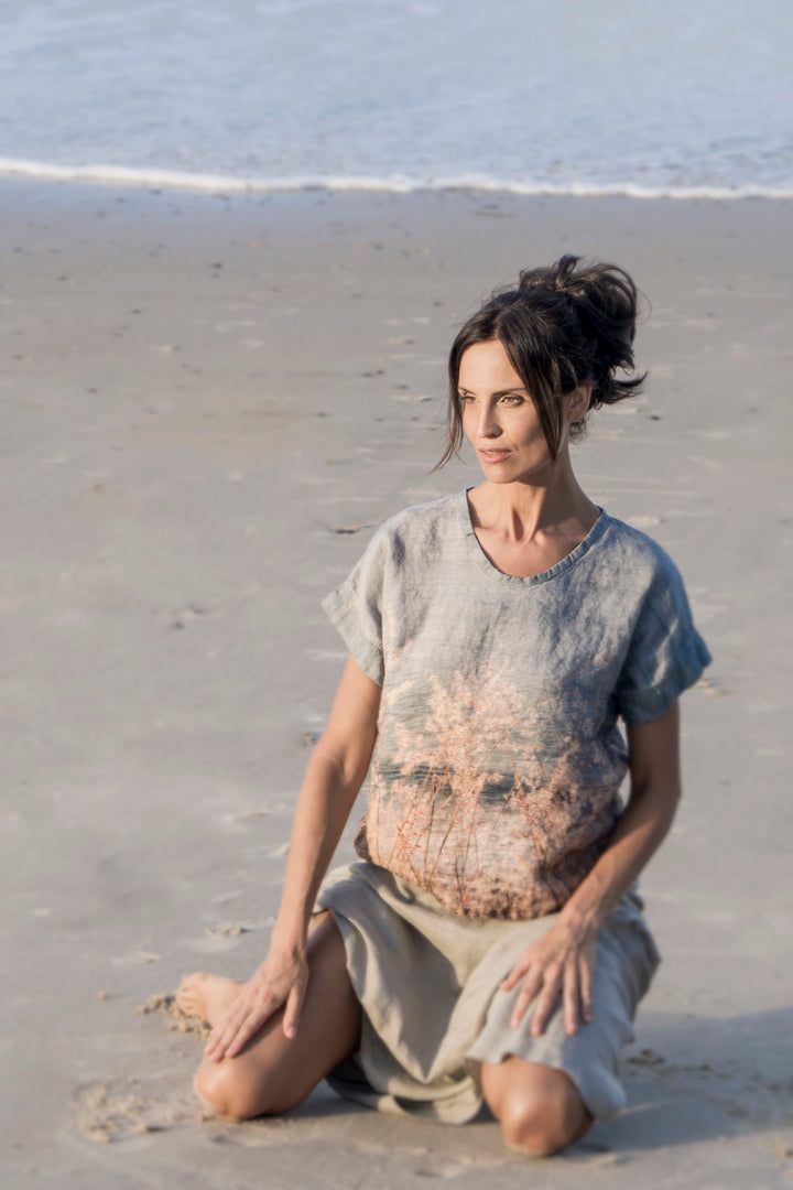 OCEAN VIEWS LINEN TSHIRT