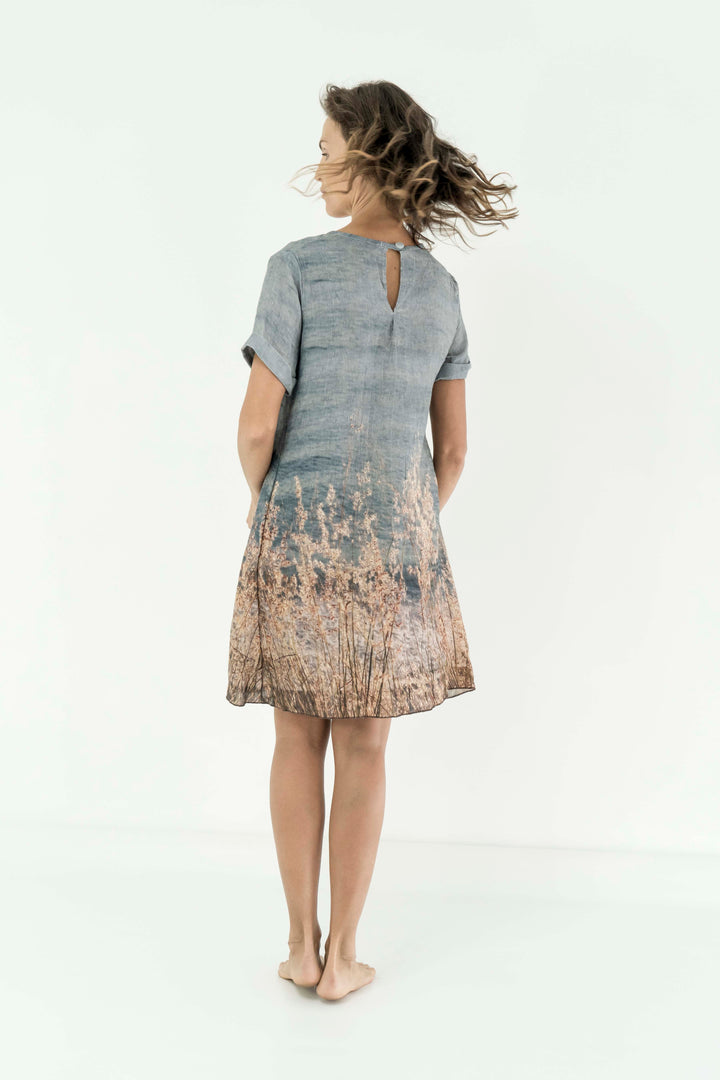 OCEAN VIEWS LINEN TENCEL SHIFT