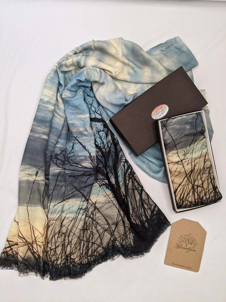 STORMY SKY CASHMERE & MODAL SCARF