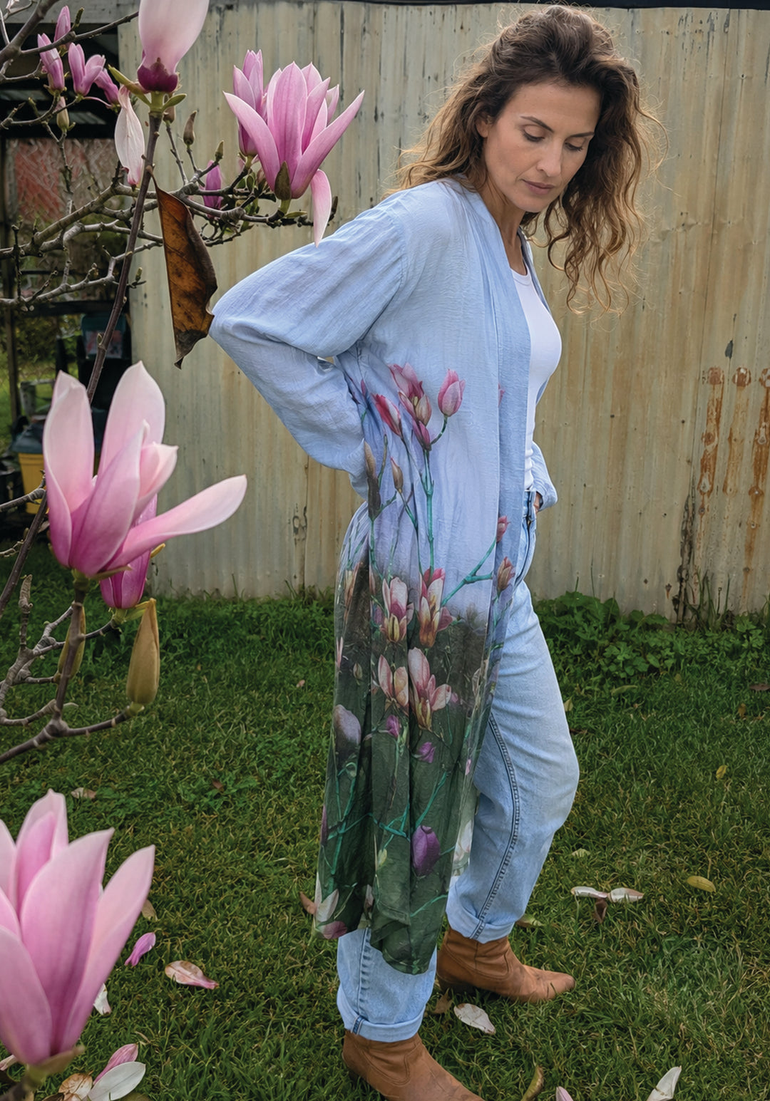 NORFOLK BAY LINEN TENCEL DUSTER JACKET