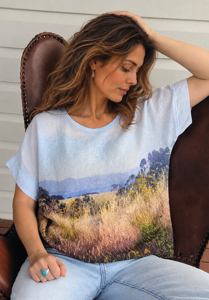 WATTLE HILL LINEN TSHIRT