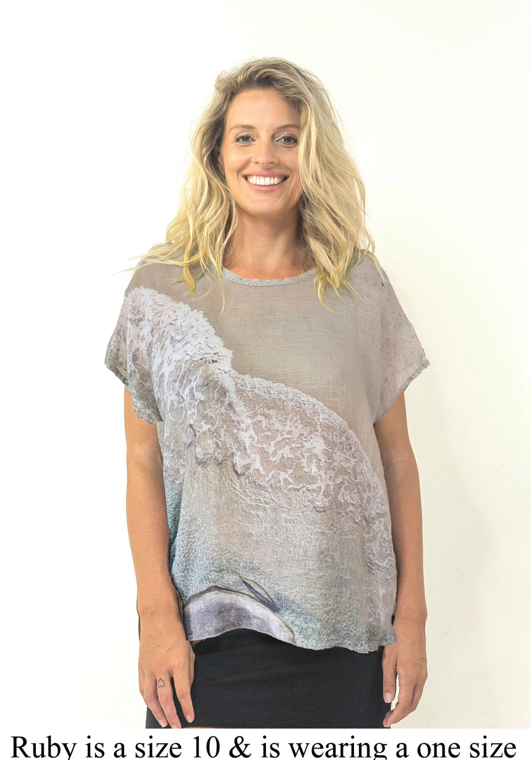 GREEN POOL LINEN TOP