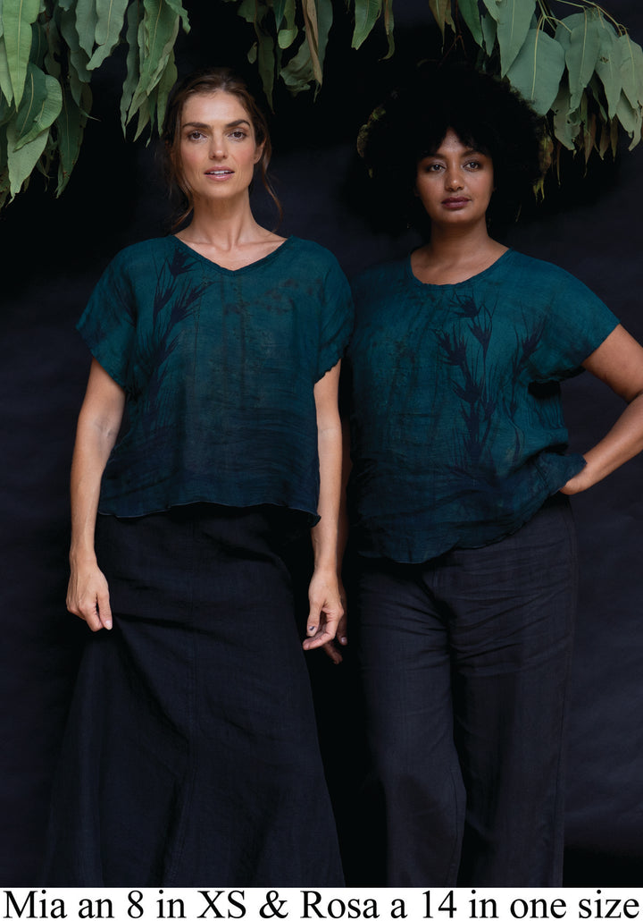 KANGAROO GRASS LINEN TOP