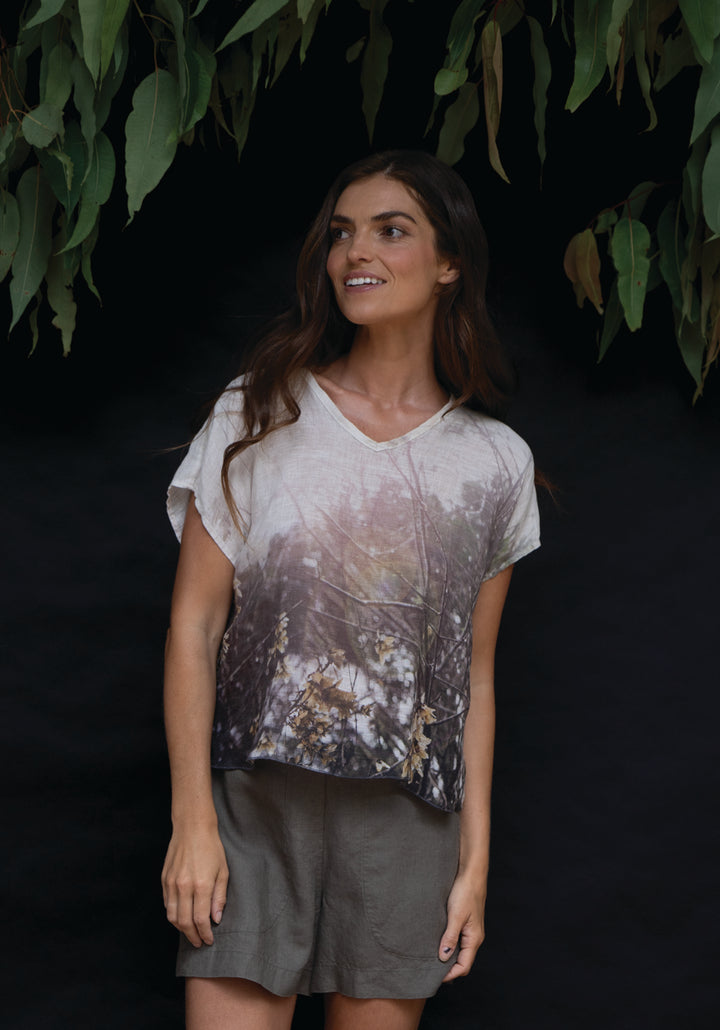 MAPLE SEED LINEN TOP
