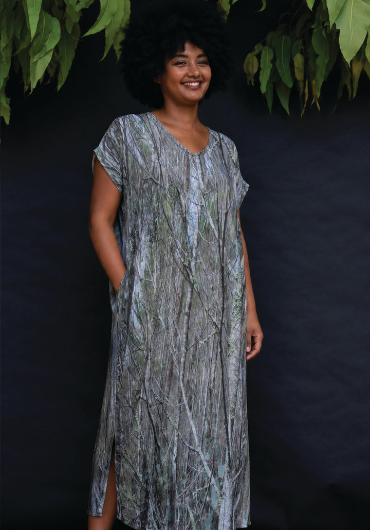 MT BEAUTY MAXI KAFTAN LINEN TENCEL