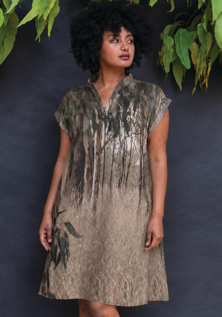 NATIVE BUSHLAND HEMP DRESS