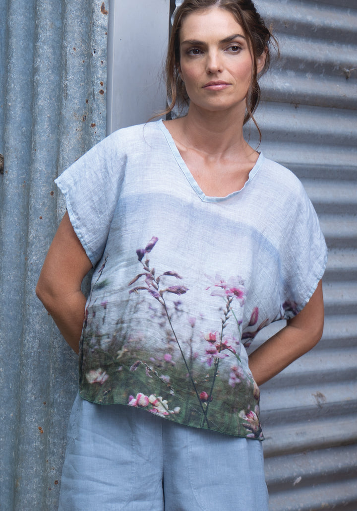 NORFOLK BAY LINEN TOP