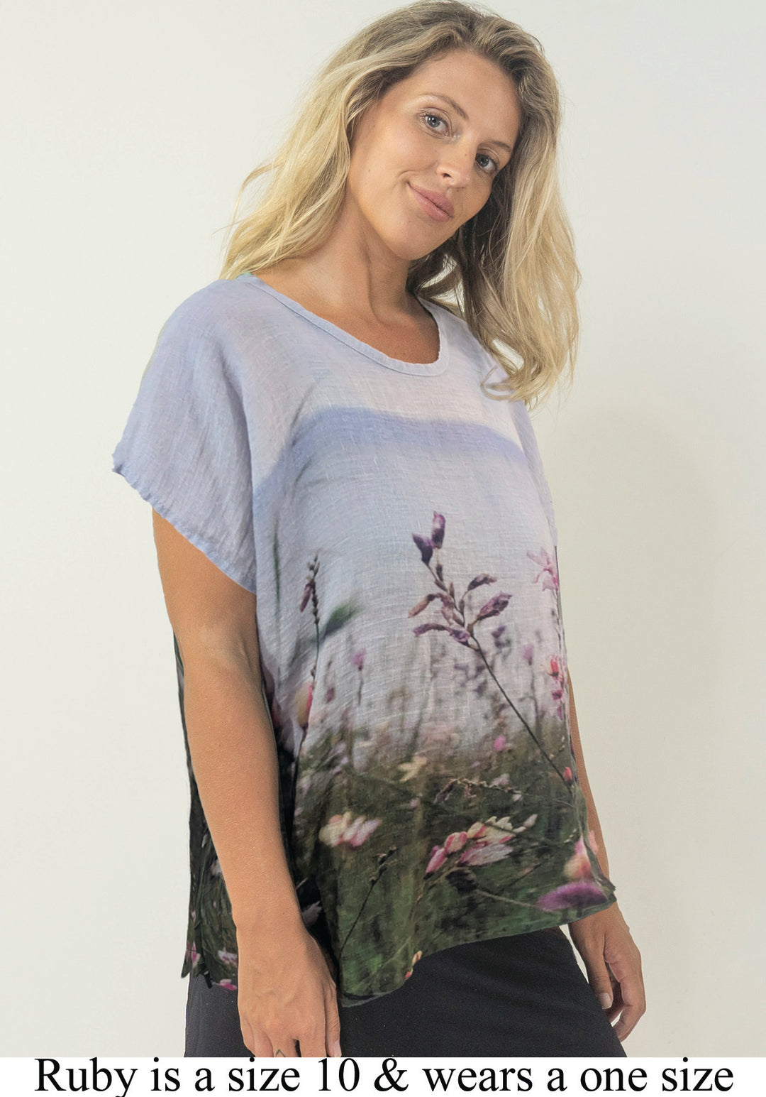 NORFOLK BAY LINEN TOP