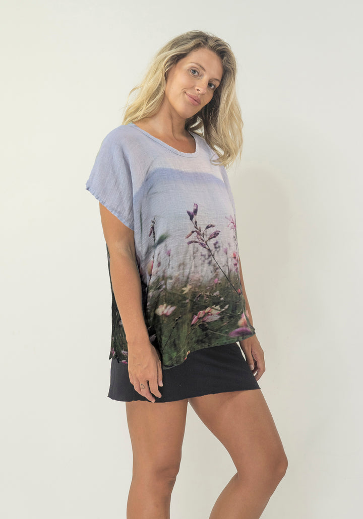 NORFOLK BAY LINEN TOP