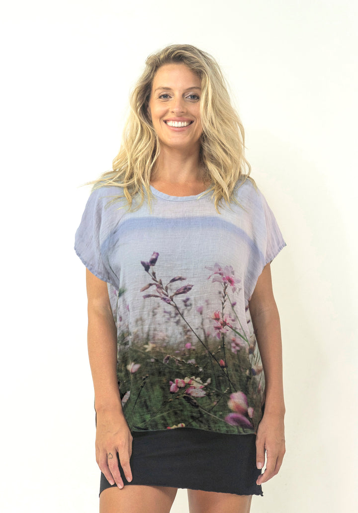 NORFOLK BAY LINEN TOP