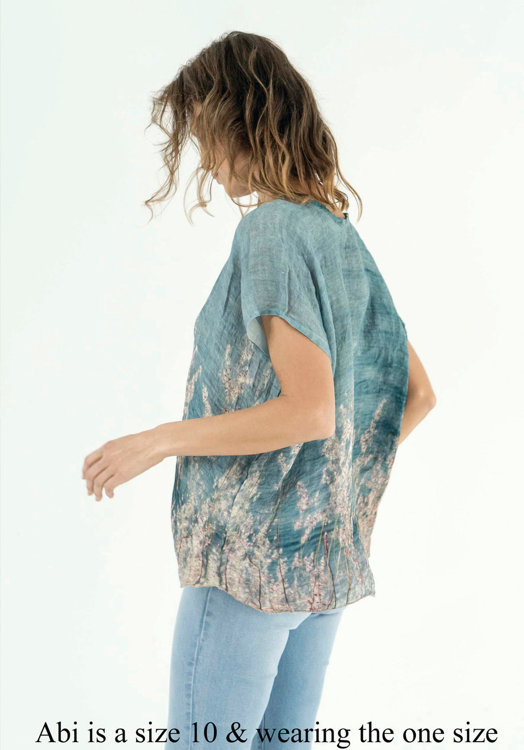 OCEAN VIEWS LINEN TOP