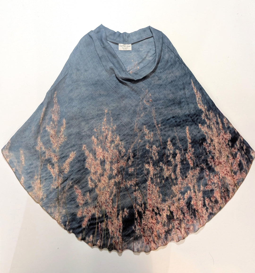 OCEAN VIEWS WOOL & SILK PONCHO
