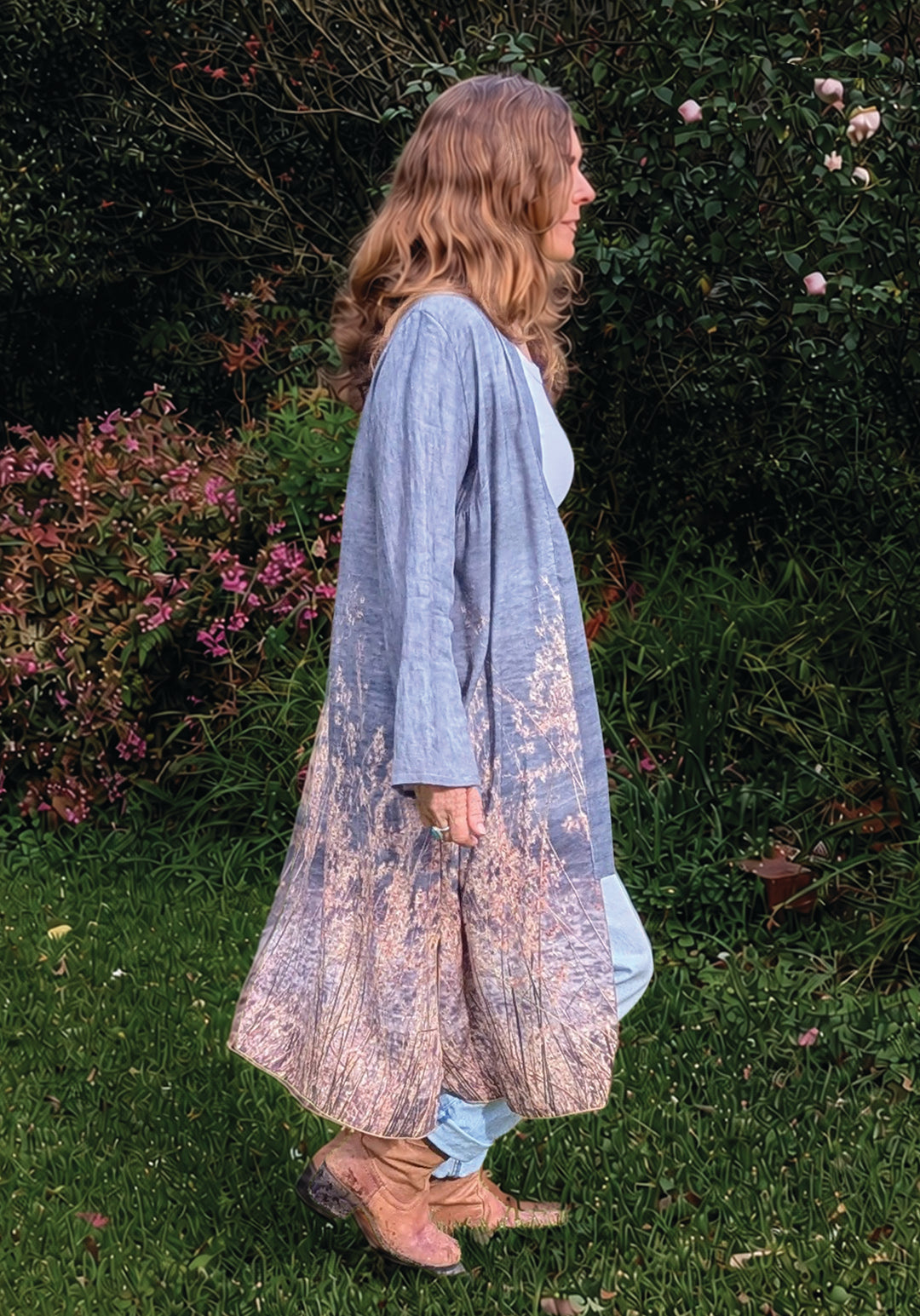OCEAN VIEWS LINEN TENCEL DUSTER JACKET