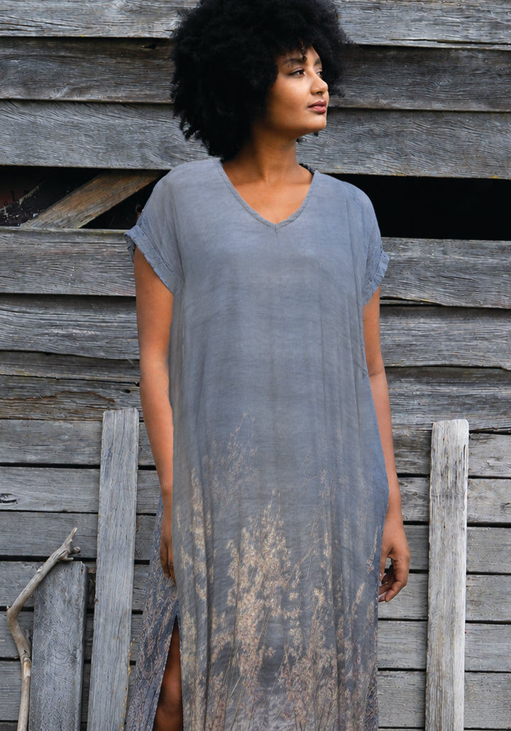 OCEAN VIEWS MAXI KAFTAN LINEN TENCEL