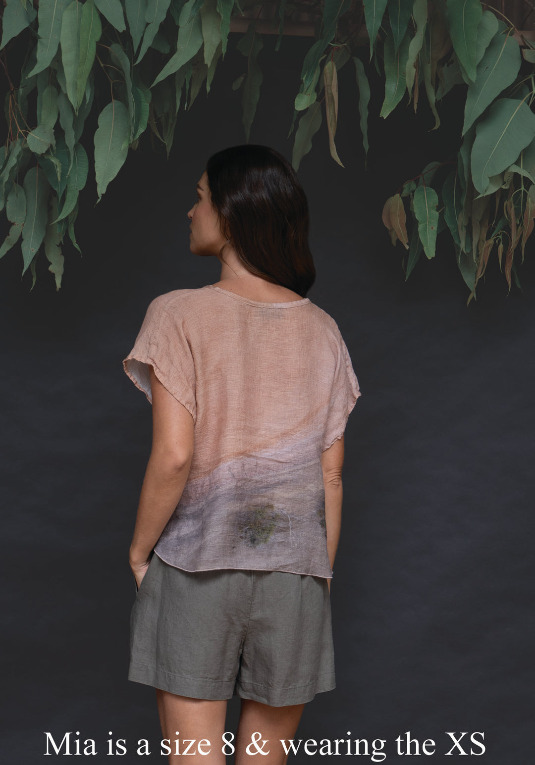 OCHRE LAKE LINEN TOP