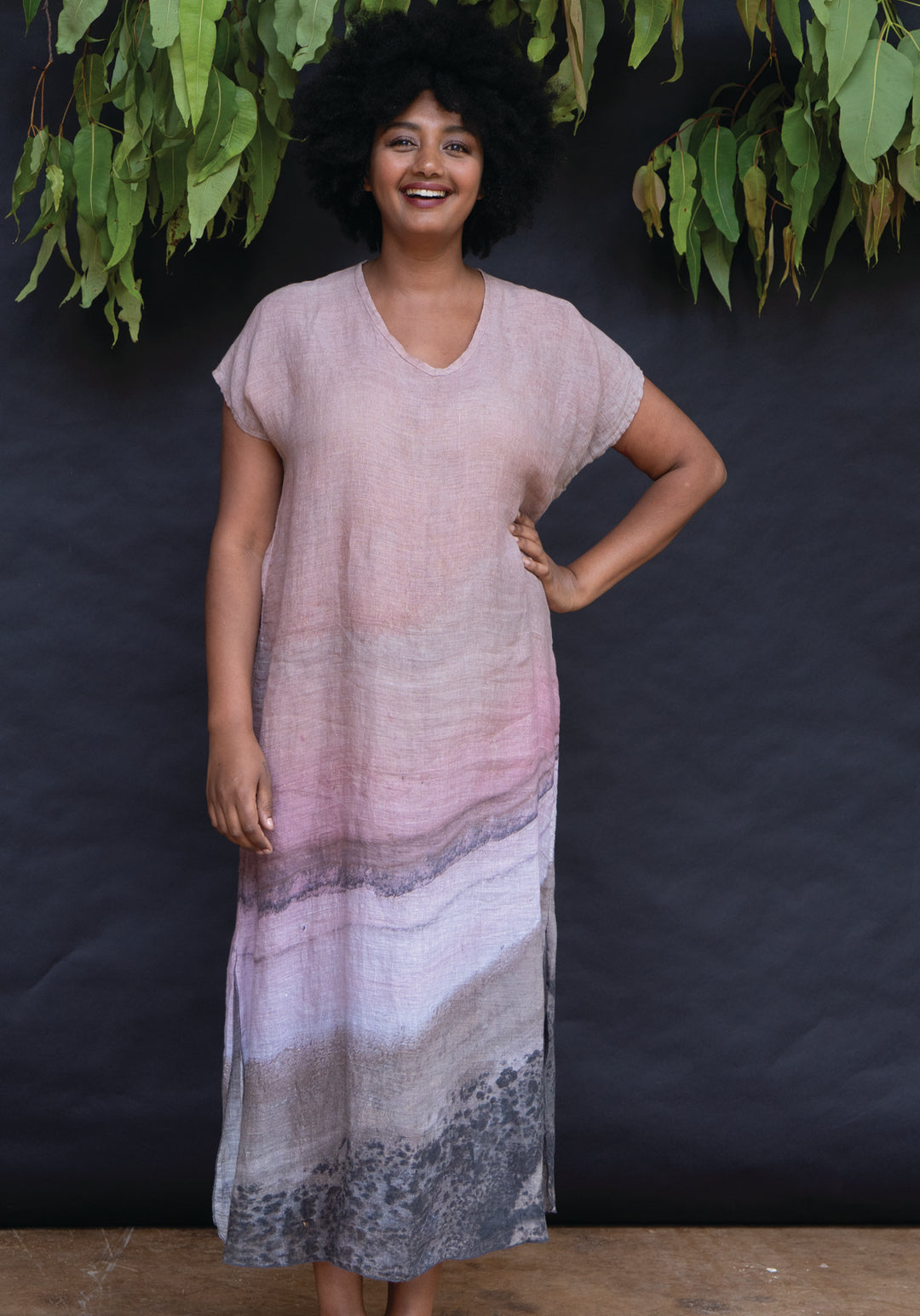 PINK SALT LAKE MAXI KAFTAN
