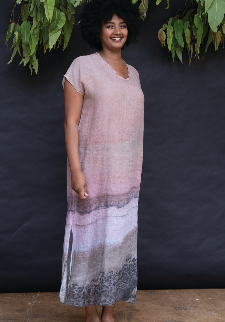 PINK SALT LAKE MAXI KAFTAN