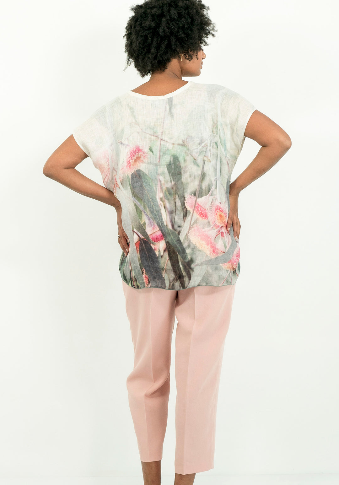 PINK GUM LINEN TOP