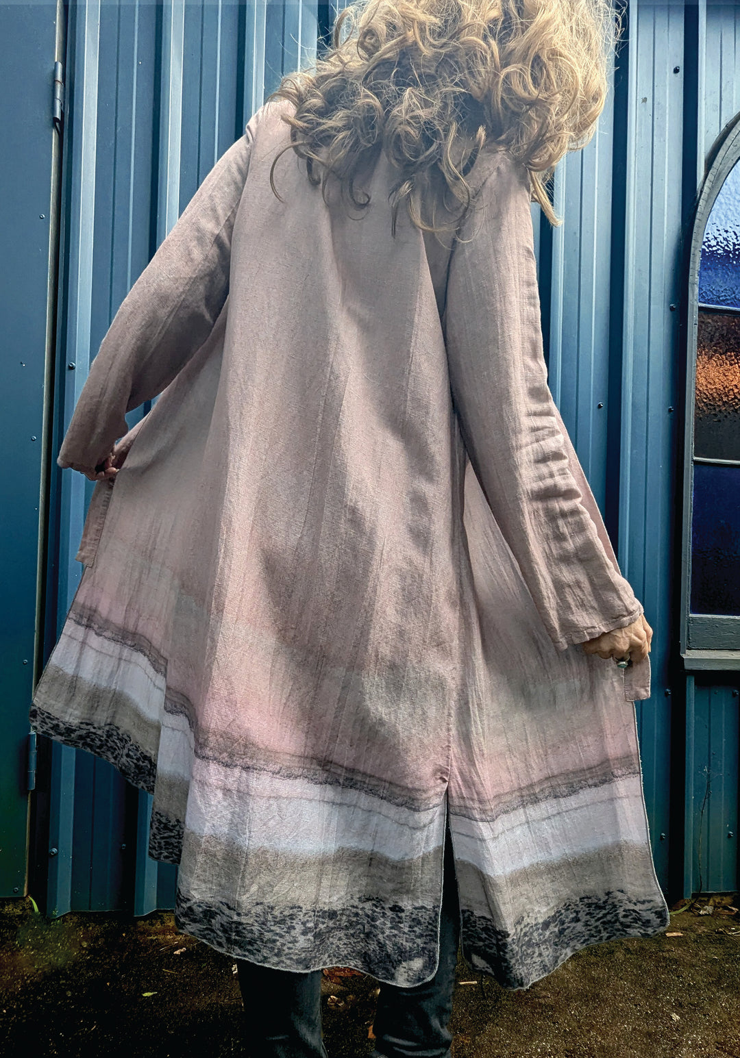 PINK SALT LAKE LINEN TENCEL DUSTER JACKET