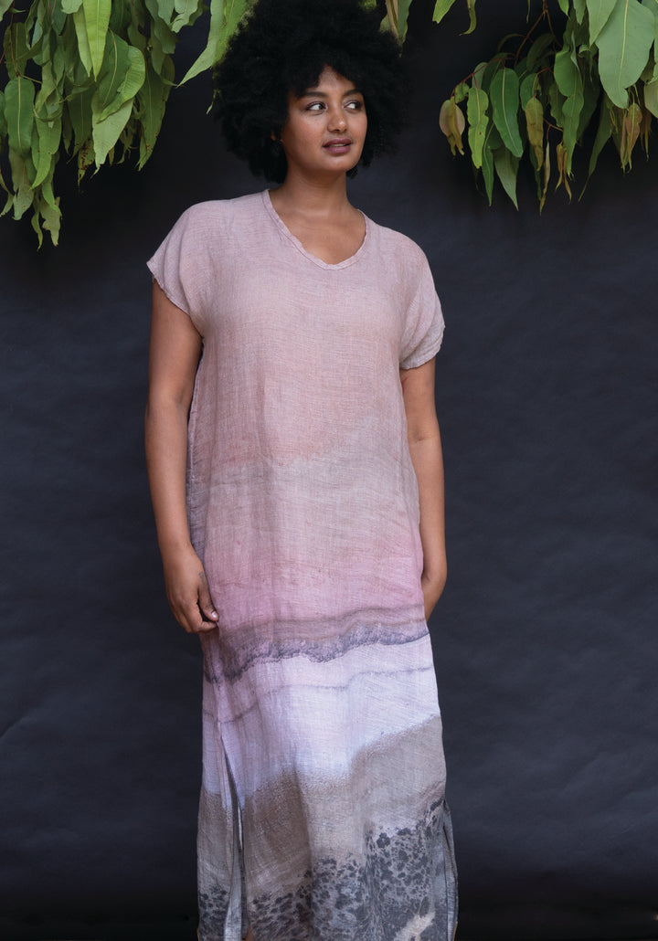 PINK SALT LAKE MAXI KAFTAN