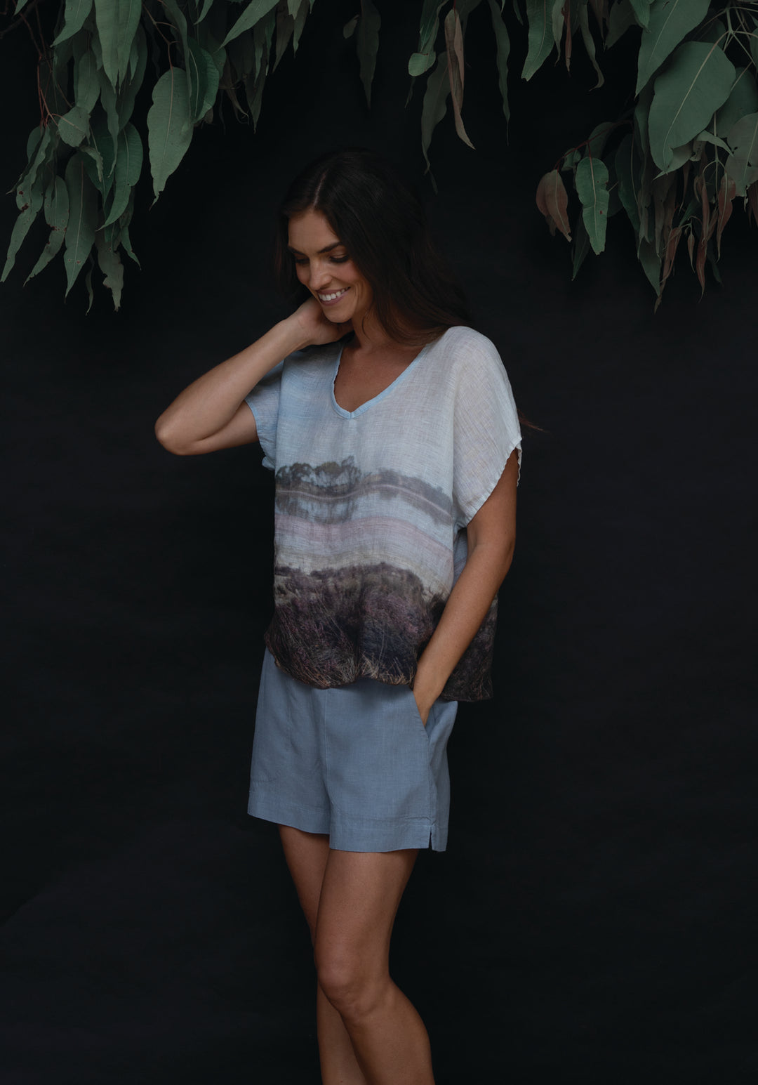 SALT LAKES LINEN TOP