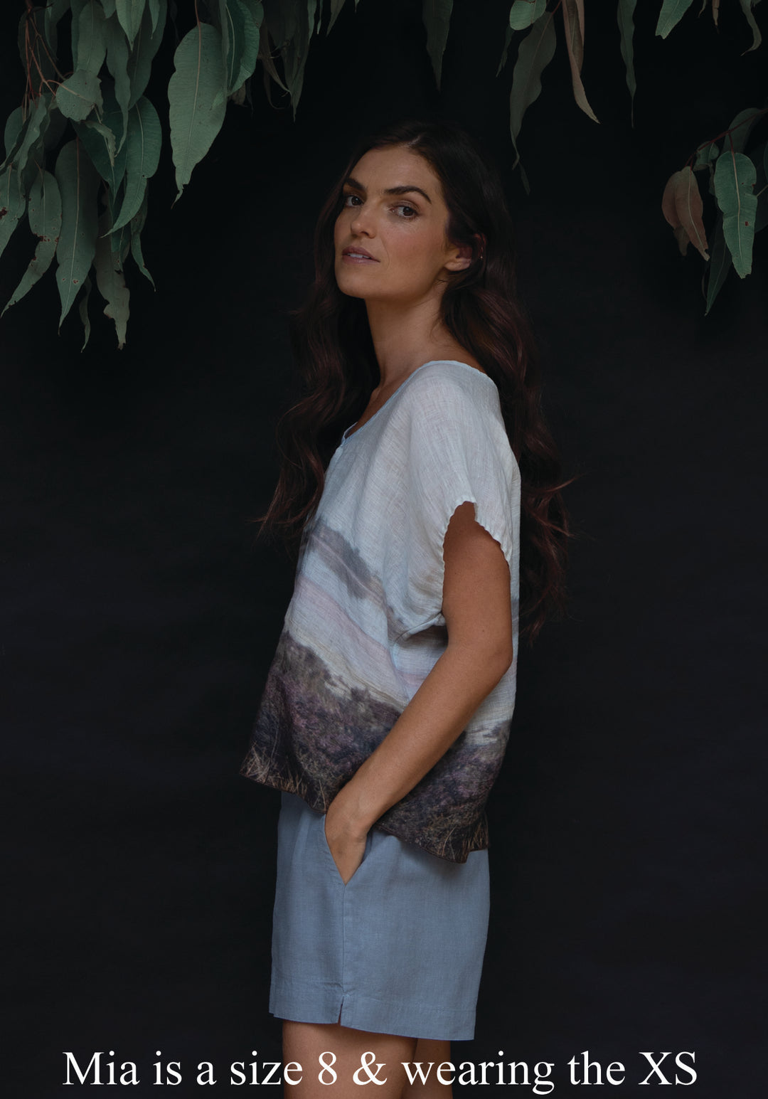 SALT LAKES LINEN TOP